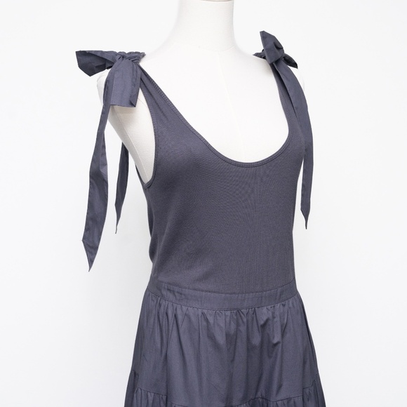 Ulla‎ Johnson -  New! Hope Dress - Tie Shoulder Tiered Midi - Picture 9 of 12